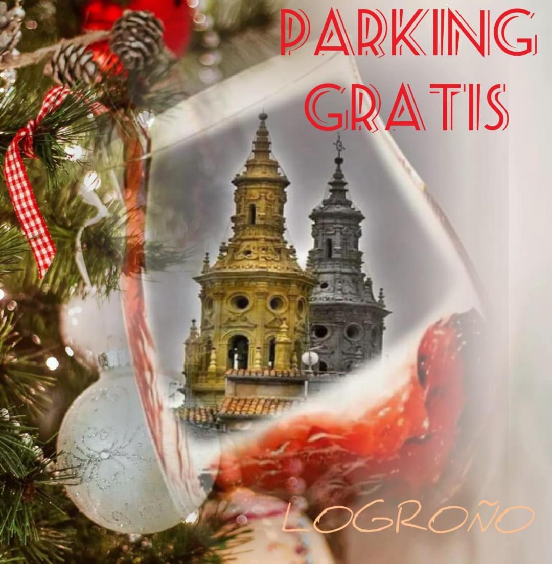Gonzalo De Berceo 15 " Calidad-Sobrio" And " Free Private Parking " Lägenhet Logroño Exteriör bild